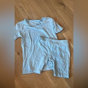 Kyte BABY Pale Blue Short Sleeve Tee and Shorts Set